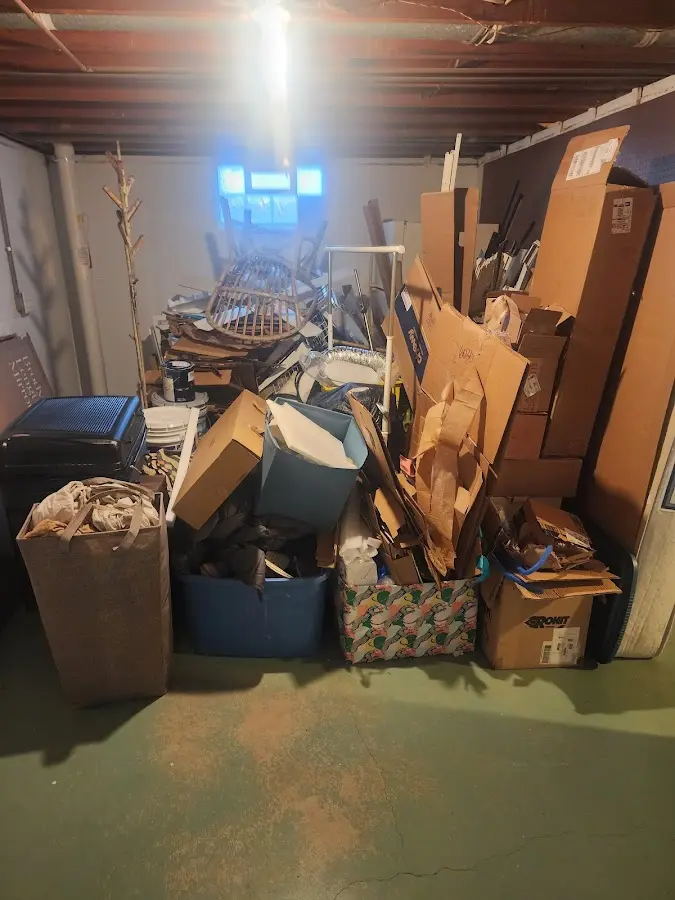 Roll-off dumpster container at job site for Construction Dumpster Rental in Mechanicsburg